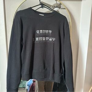 Saint Laurent Black Crew Neck Sweater